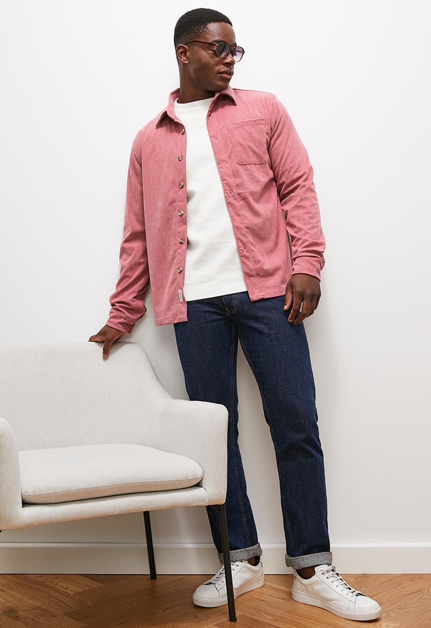 Lark & Crosse - Fine corduroy shirt - pink