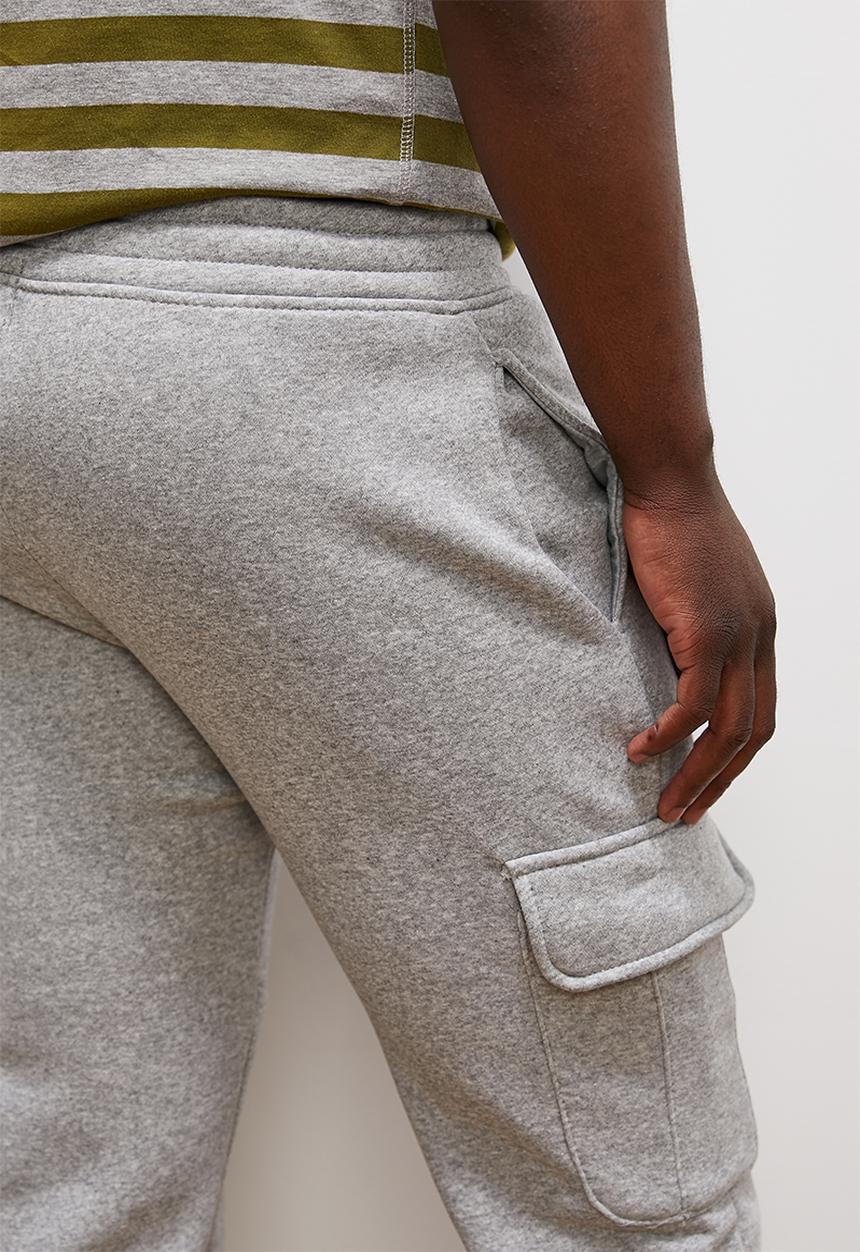 Lark & Crosse - Mike utility fleece pant - grey melange