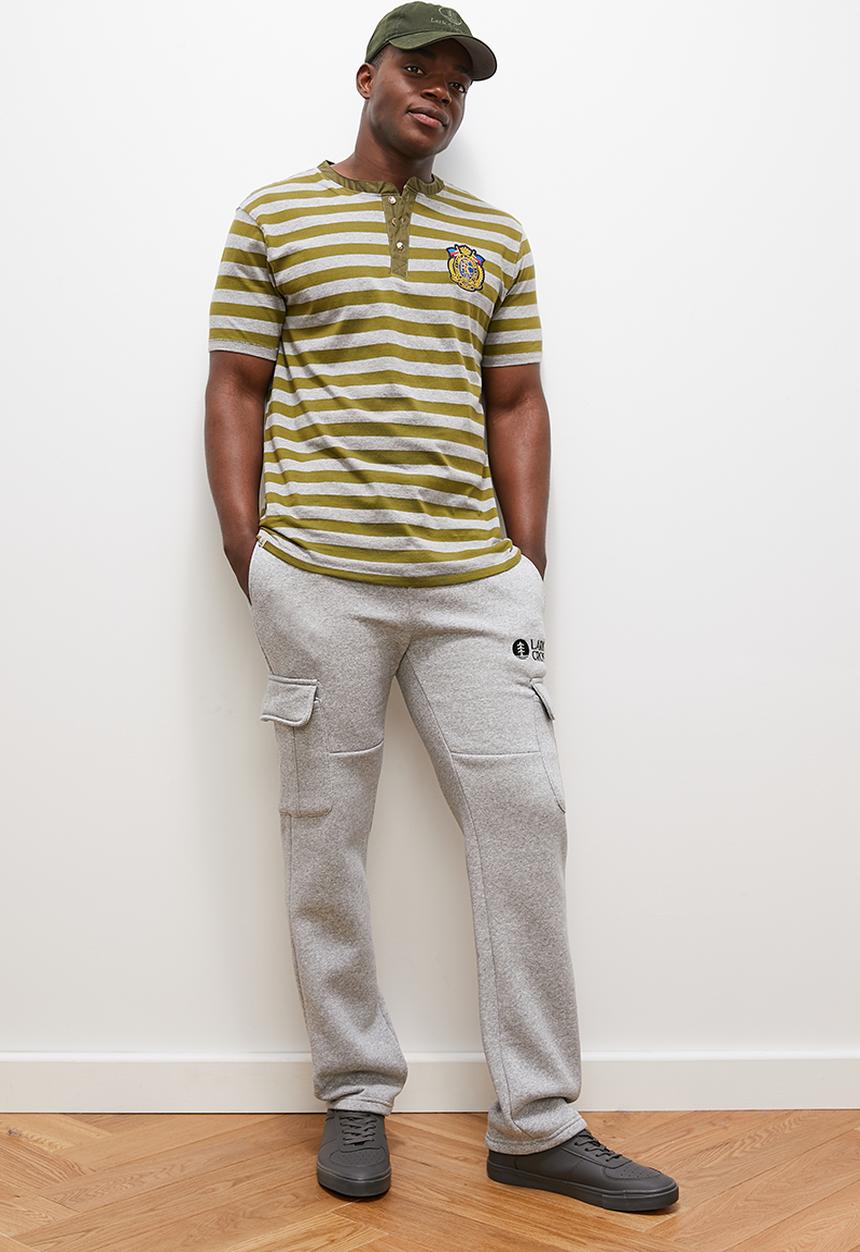 Lark & Crosse - Mike utility fleece pant - grey melange