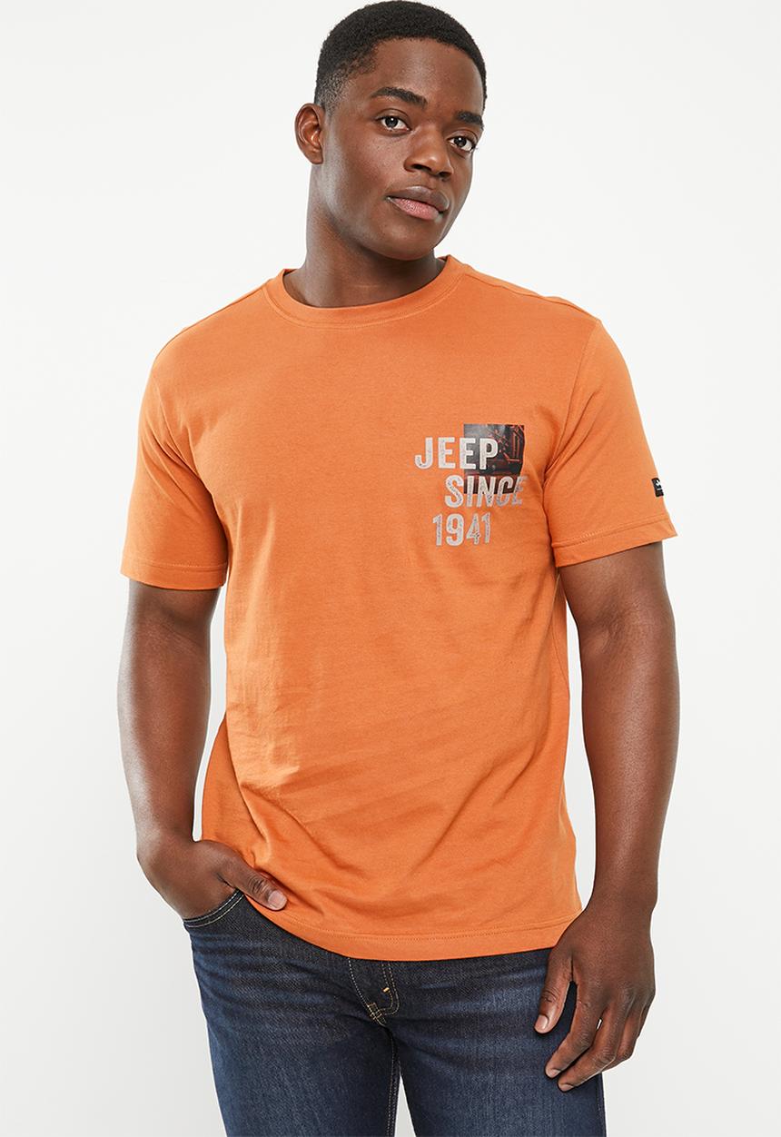 JEEP - Fashion print graphic tee - copper