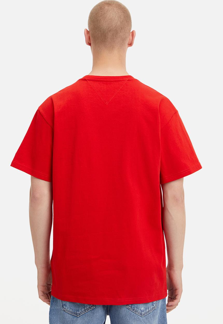 Tommy Hilfiger - Tjm relaxed varsity logo tee - dark red