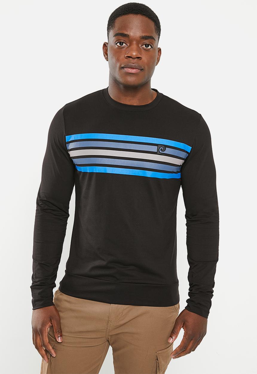 Pierre Cardin - Pc portland long sleeve tee - black