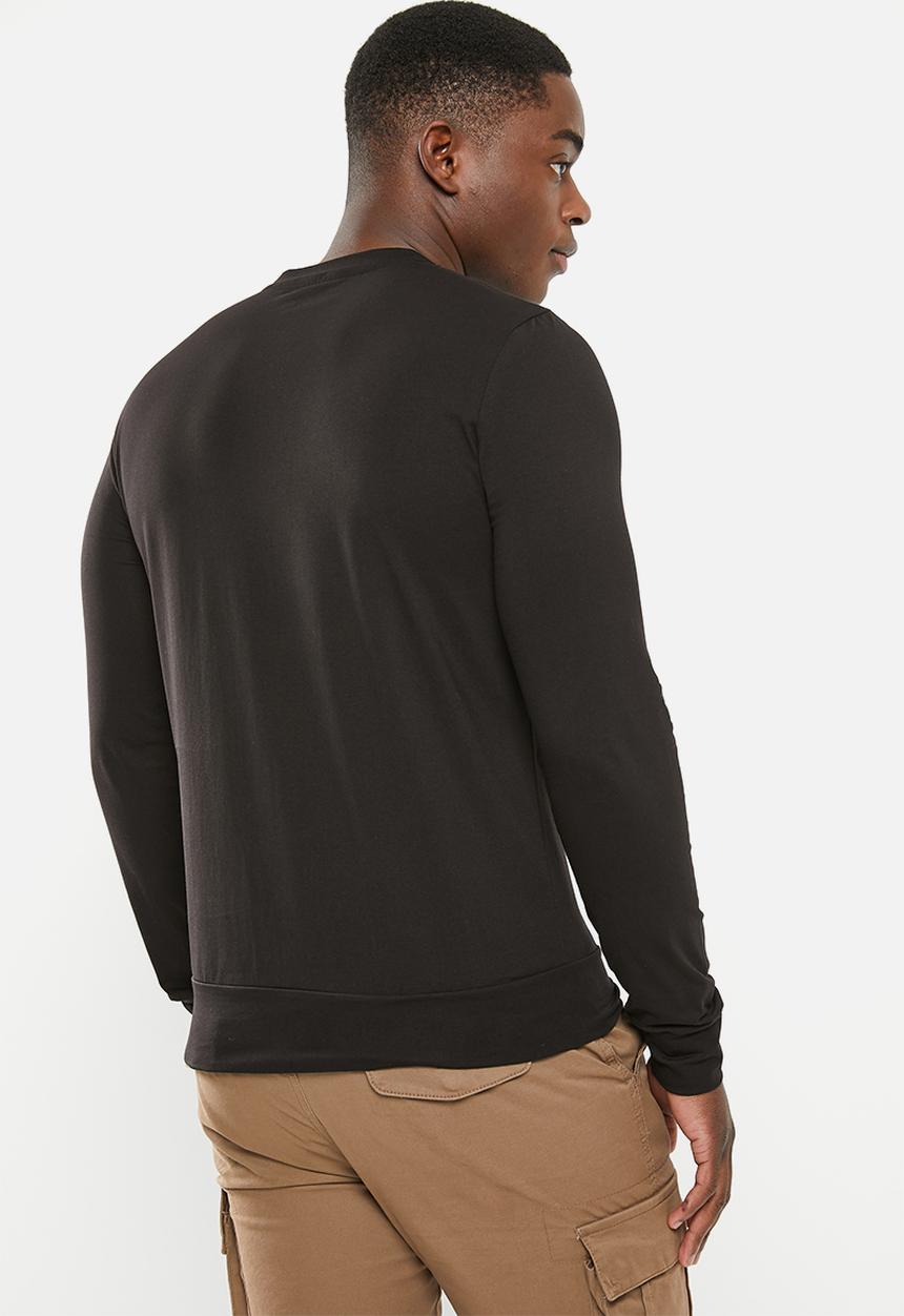 Pierre Cardin - Pc portland long sleeve tee - black