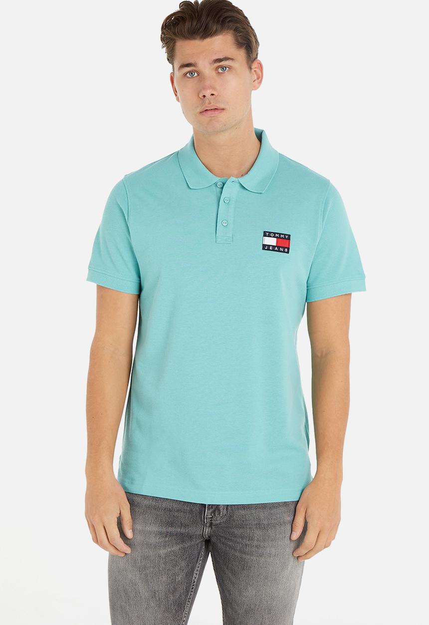 Tommy Hilfiger - Tjm tommy badge lightweight polo - mid blue