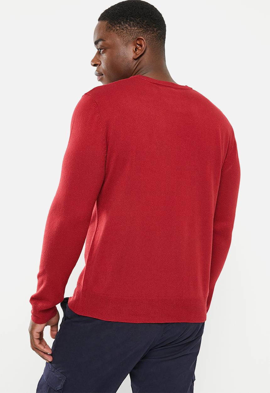 Pierre Cardin - Crew knitwear - red