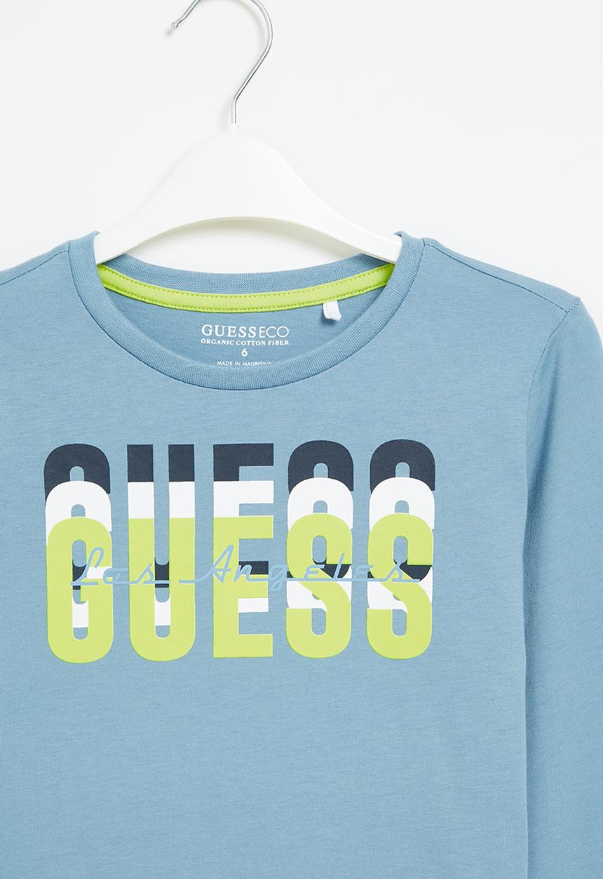 GUESS - Long sleeve t-shirt - parisian roof blue