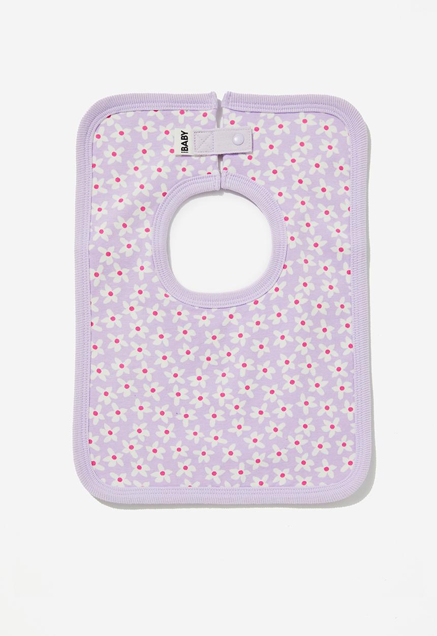 Cotton On - The square bib - lilac drop/lena floral