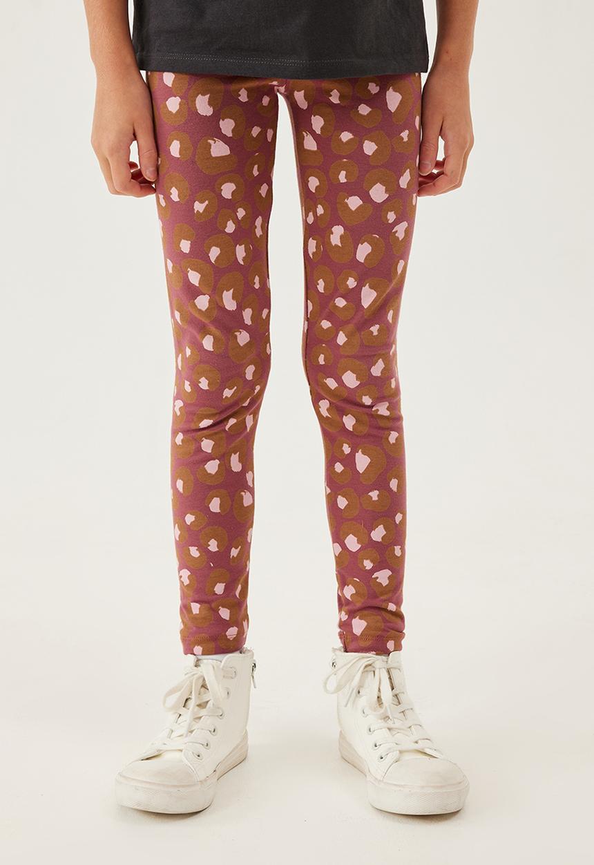 Cotton On - Huggie tights - vintage berry/animal print