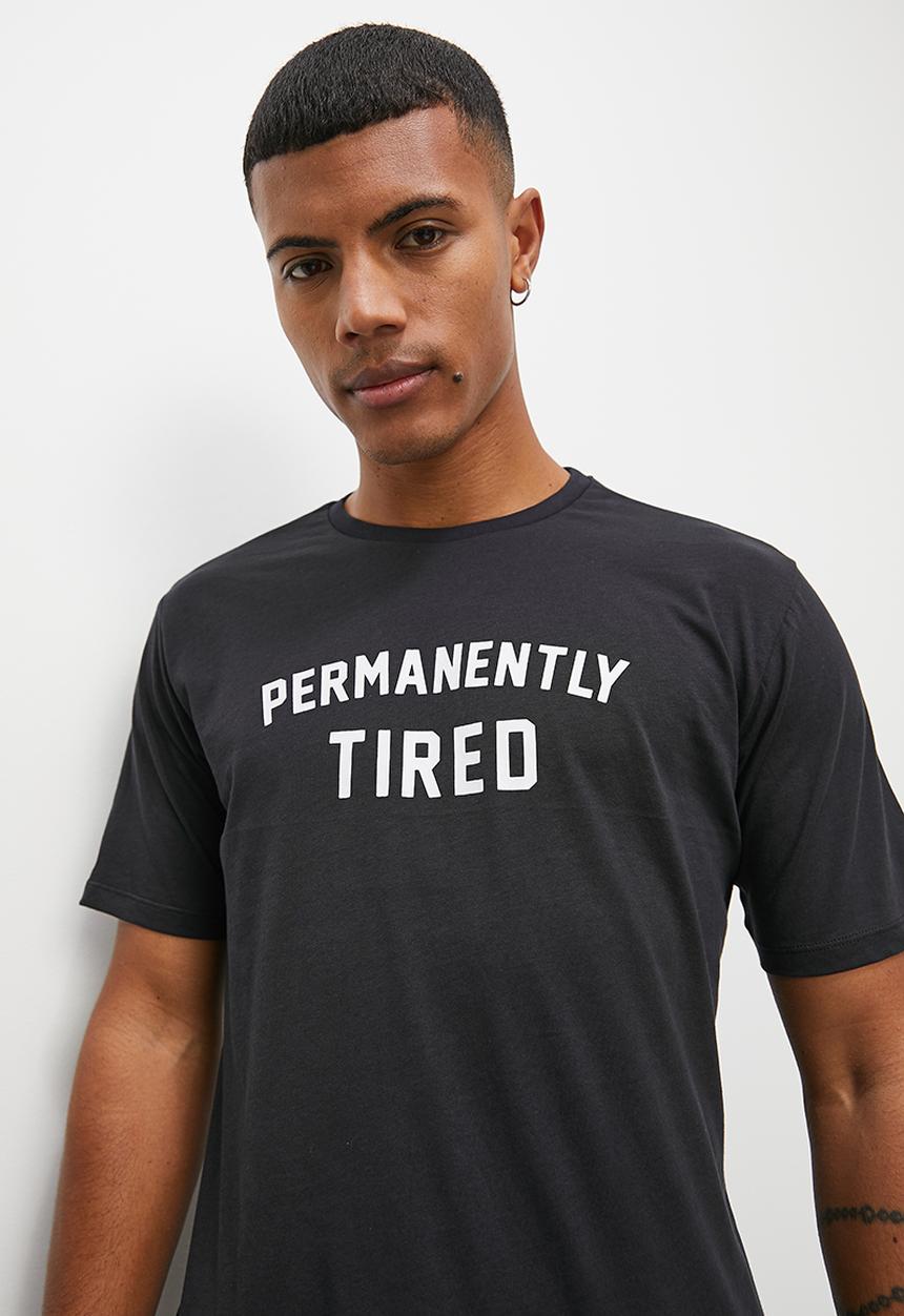 Superbalist - Graphic print short sleeve sleep tee - black2