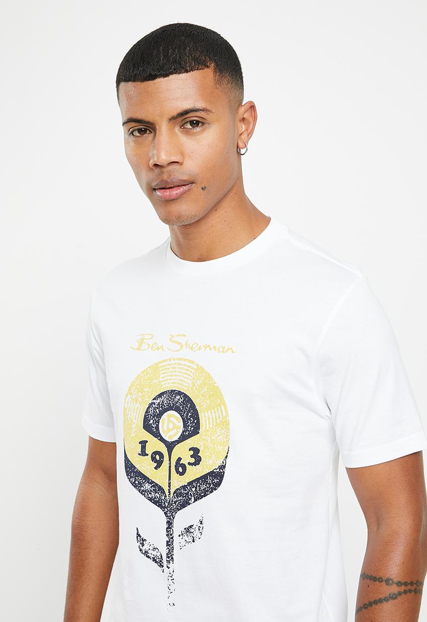 Ben Sherman - Flower Record Tee Shirt - White