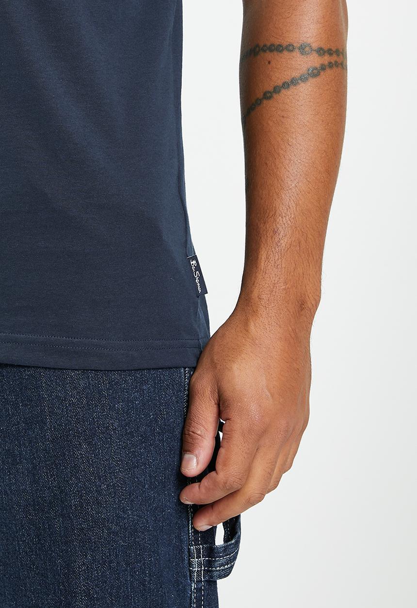 Ben Sherman - Trippy Target Tee Shirt - Navy