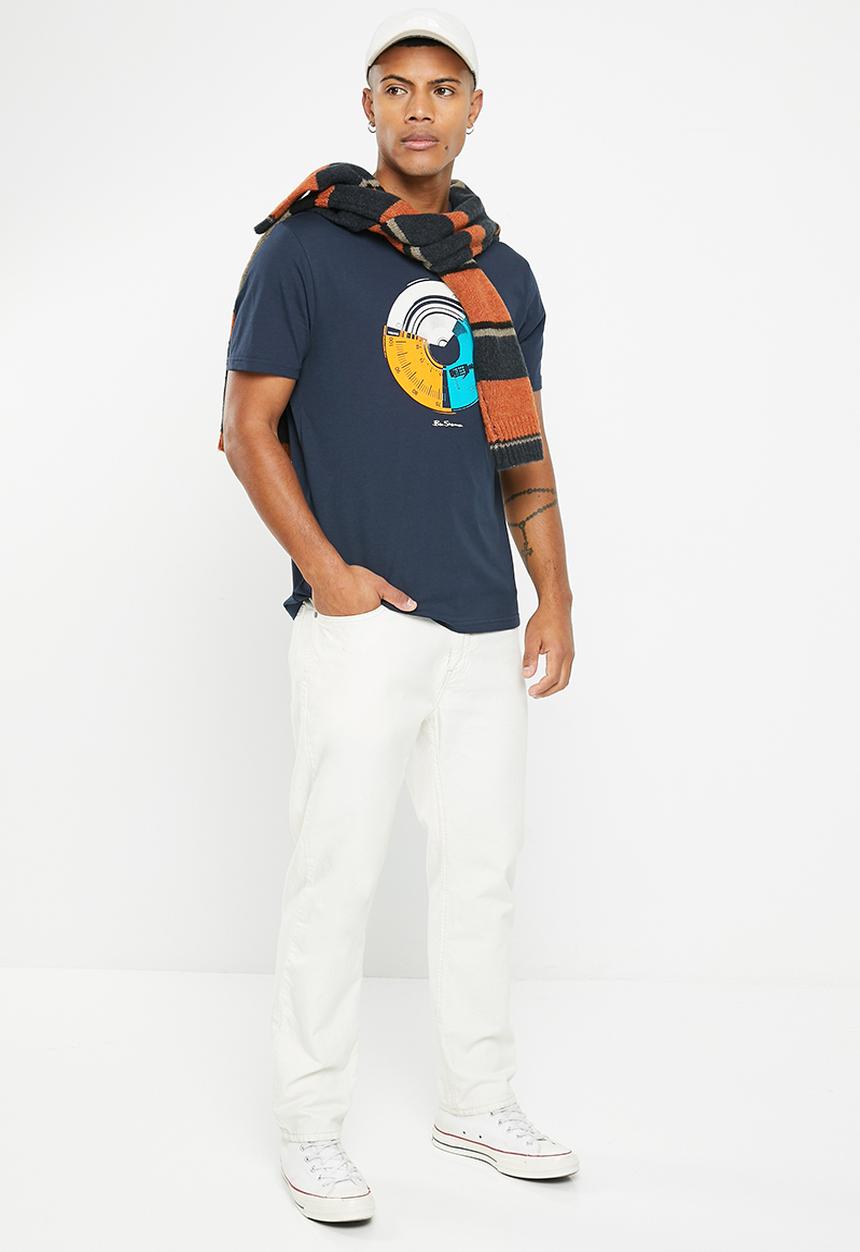 Ben Sherman - Music Mash Tee Shirt - Navy