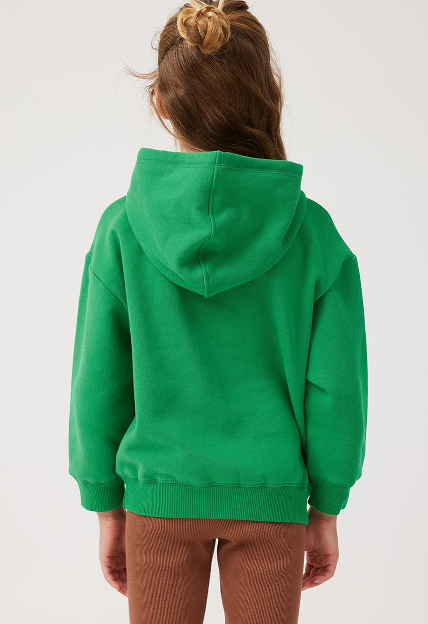 Cotton On - Emerson unisex slouch hoodie - green splash/out chasing adventures