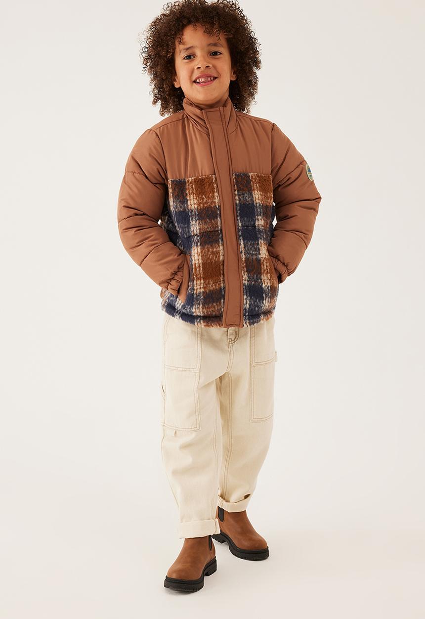 Cotton On - Freddie puffer jacket - coco jumbo/check