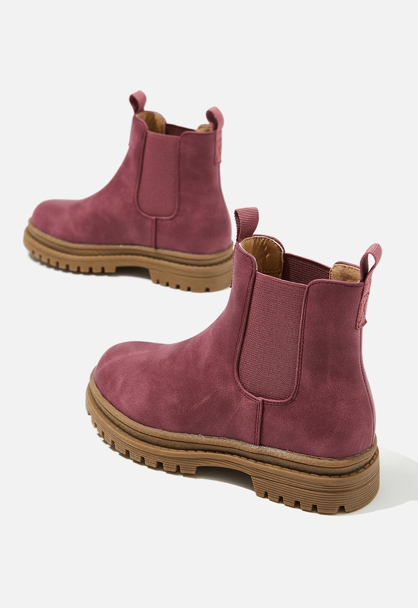 Cotton On - Pull on gusset boot vintage - berry