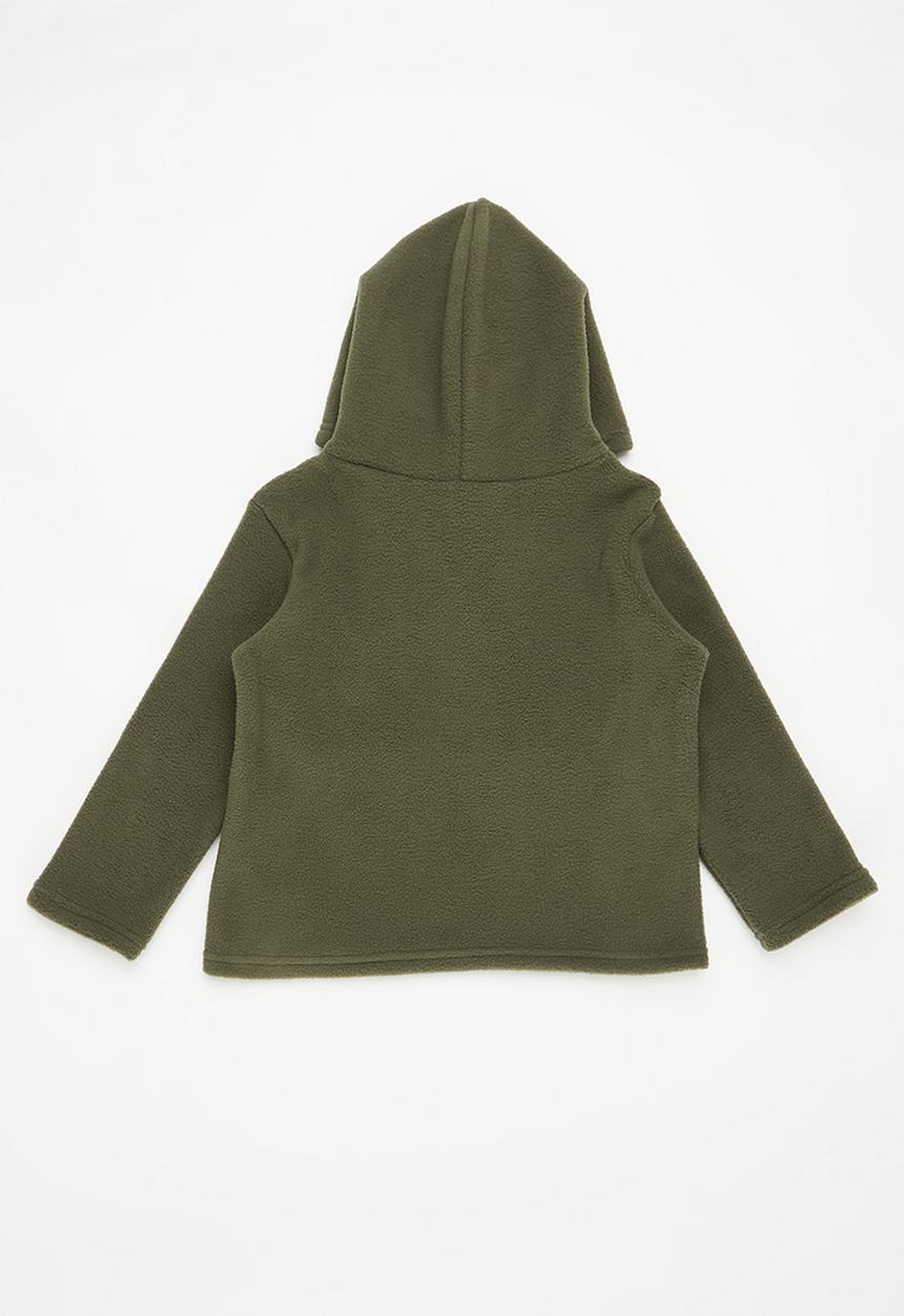 Pop Candy - 2 pack polar fleece hoodie - fatigue/orange
