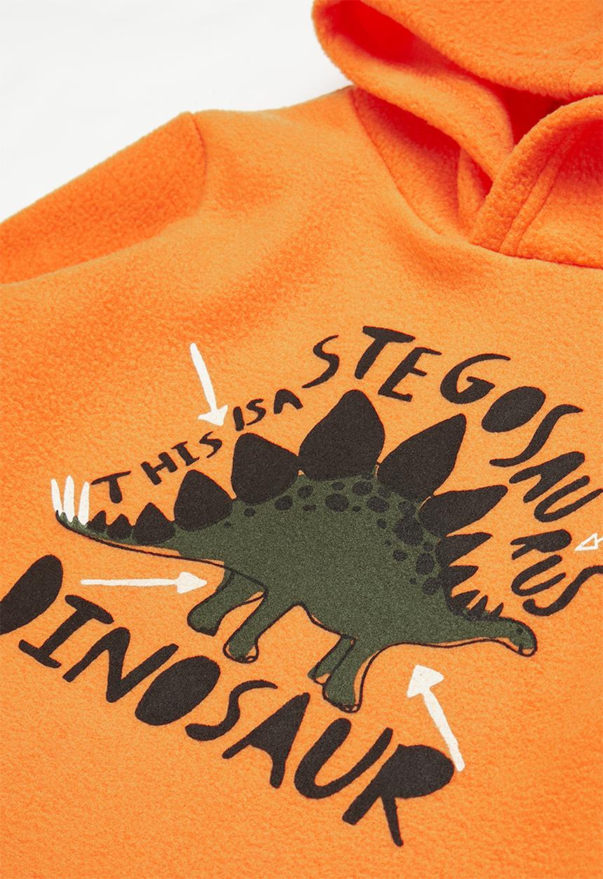 Pop Candy - 2 pack polar fleece hoodie - fatigue/orange
