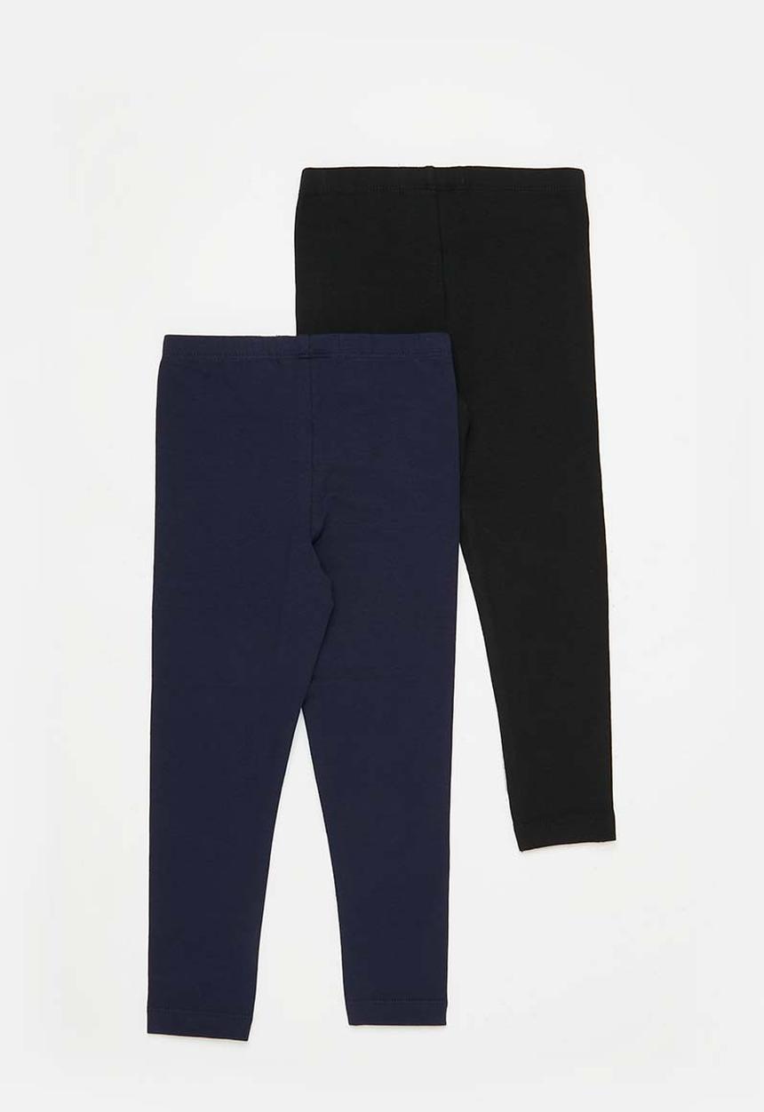 Cotton On - Girls multipack legging 2 pack - black/peacoat