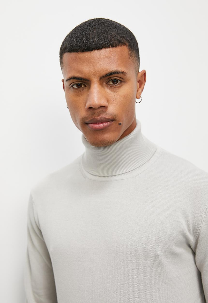 Superbalist - Basic long sleeve roll neck - light grey