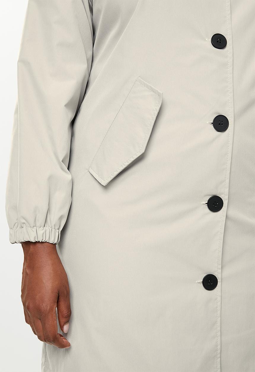 dailyfriday - Classic hooded trench - light grey