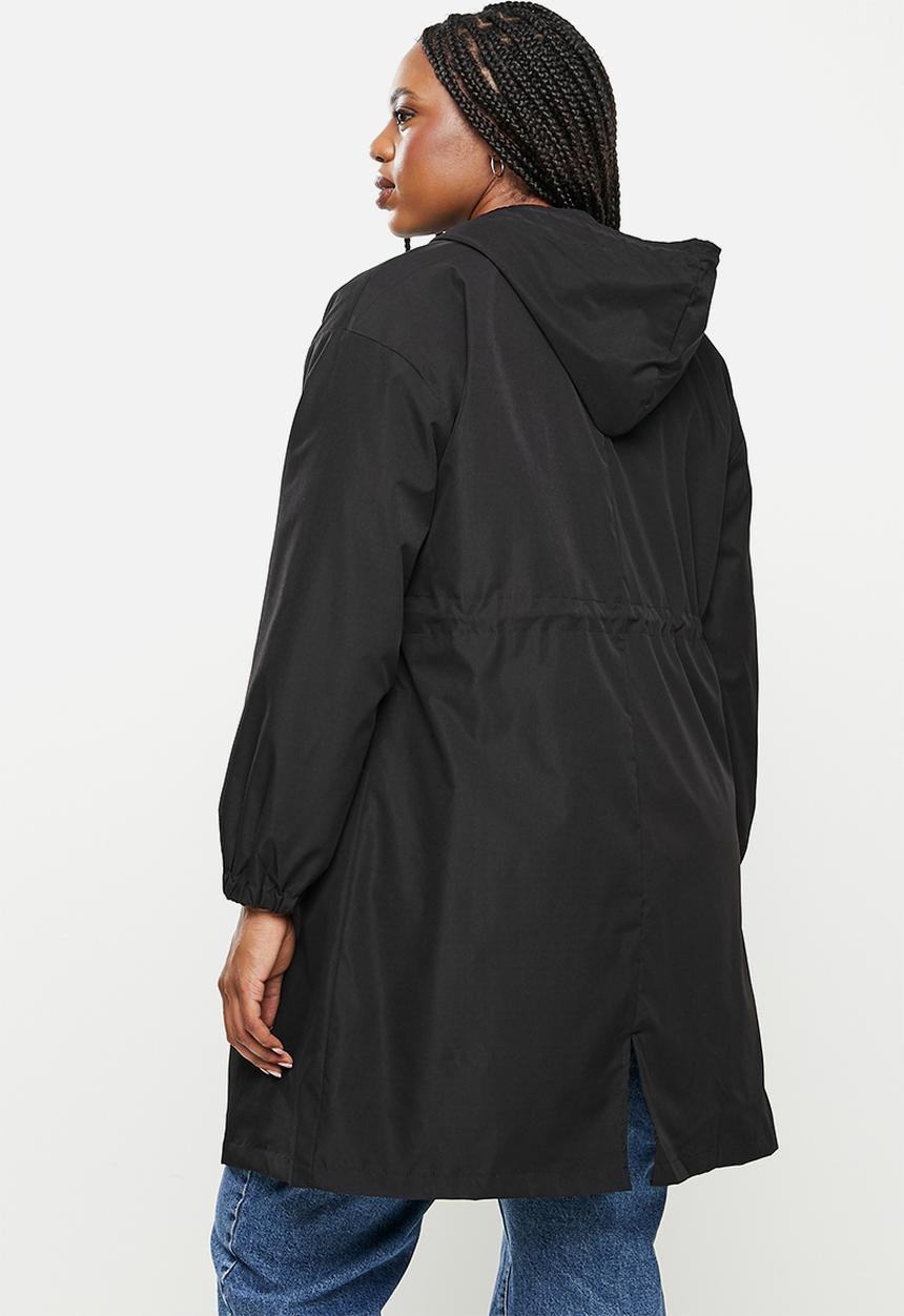 dailyfriday - Classic hooded trench - black
