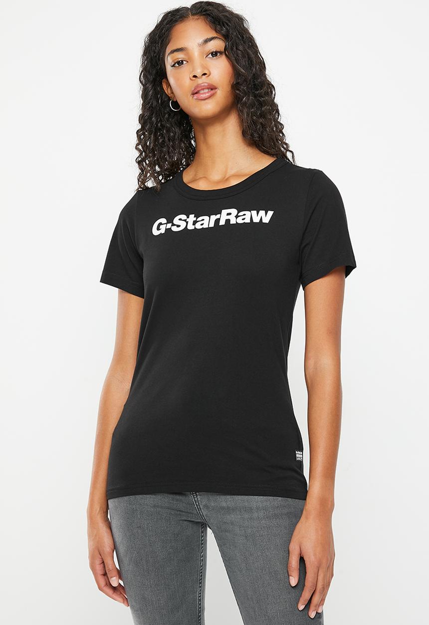 G-STAR - Gs gr slim r t - dark black