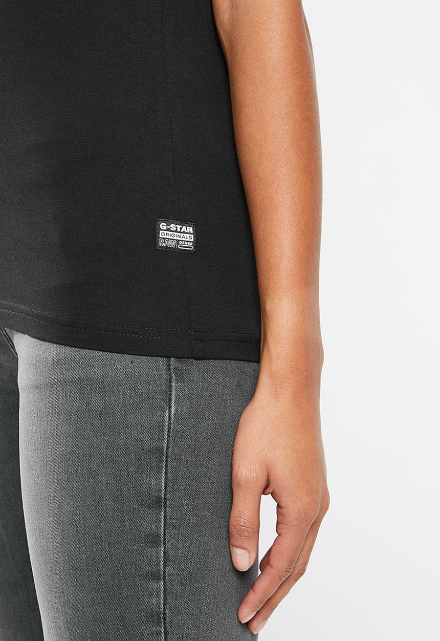 G-STAR - Gs gr slim r t - dark black