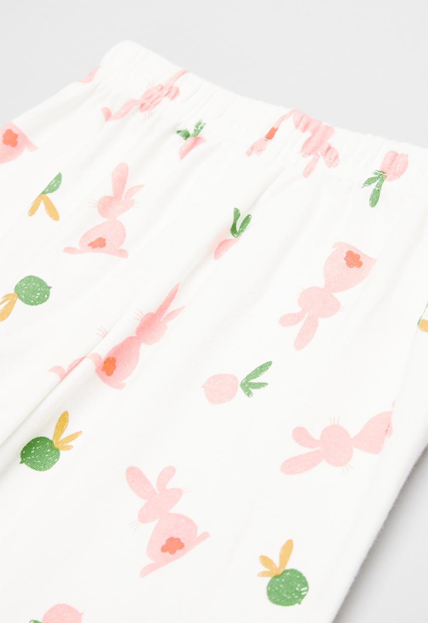 Pop Candy - Girls printed pj set - white/pink