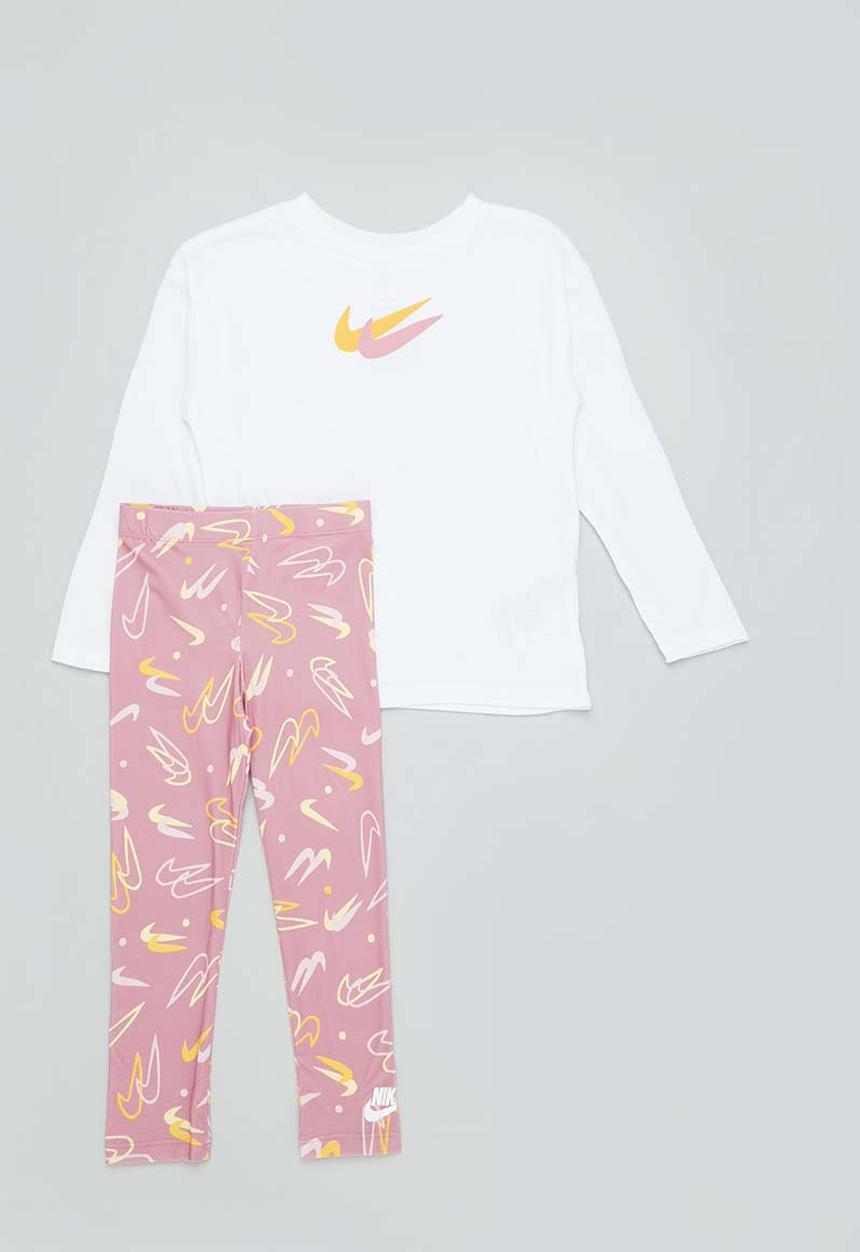 Nike - Nkg print pack aop legging set - elemental pink