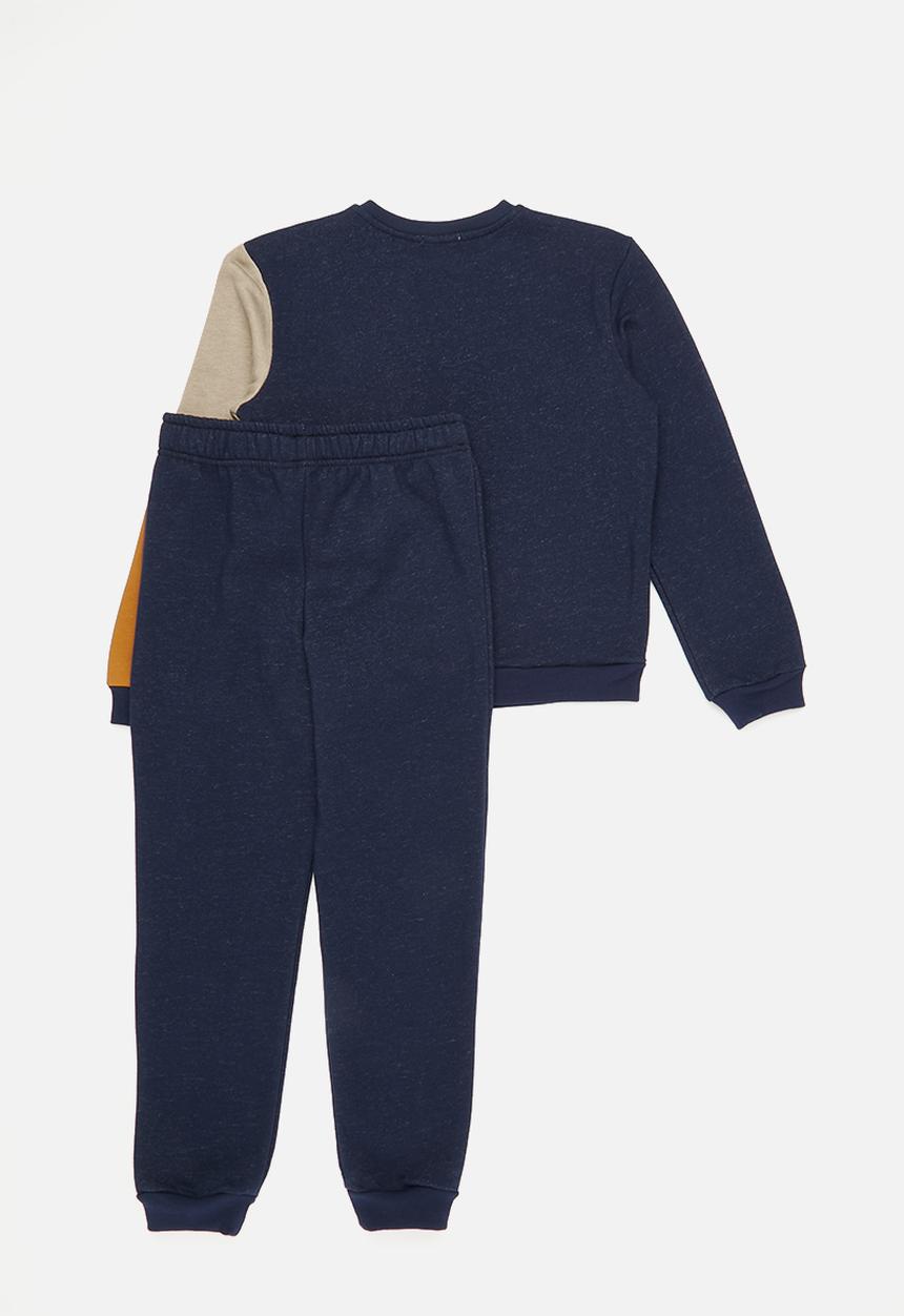 Superbalist - Colour block tracksuit set - beige