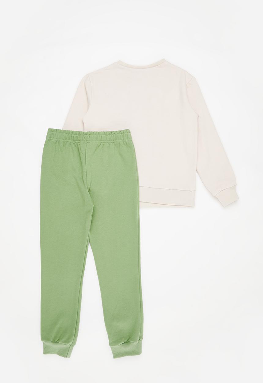 Superbalist - Printed tracksuit - stone/fatigue