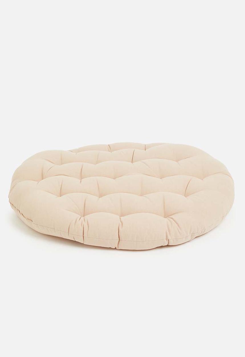 Sixth Floor - Fondu round floor cushion - natural