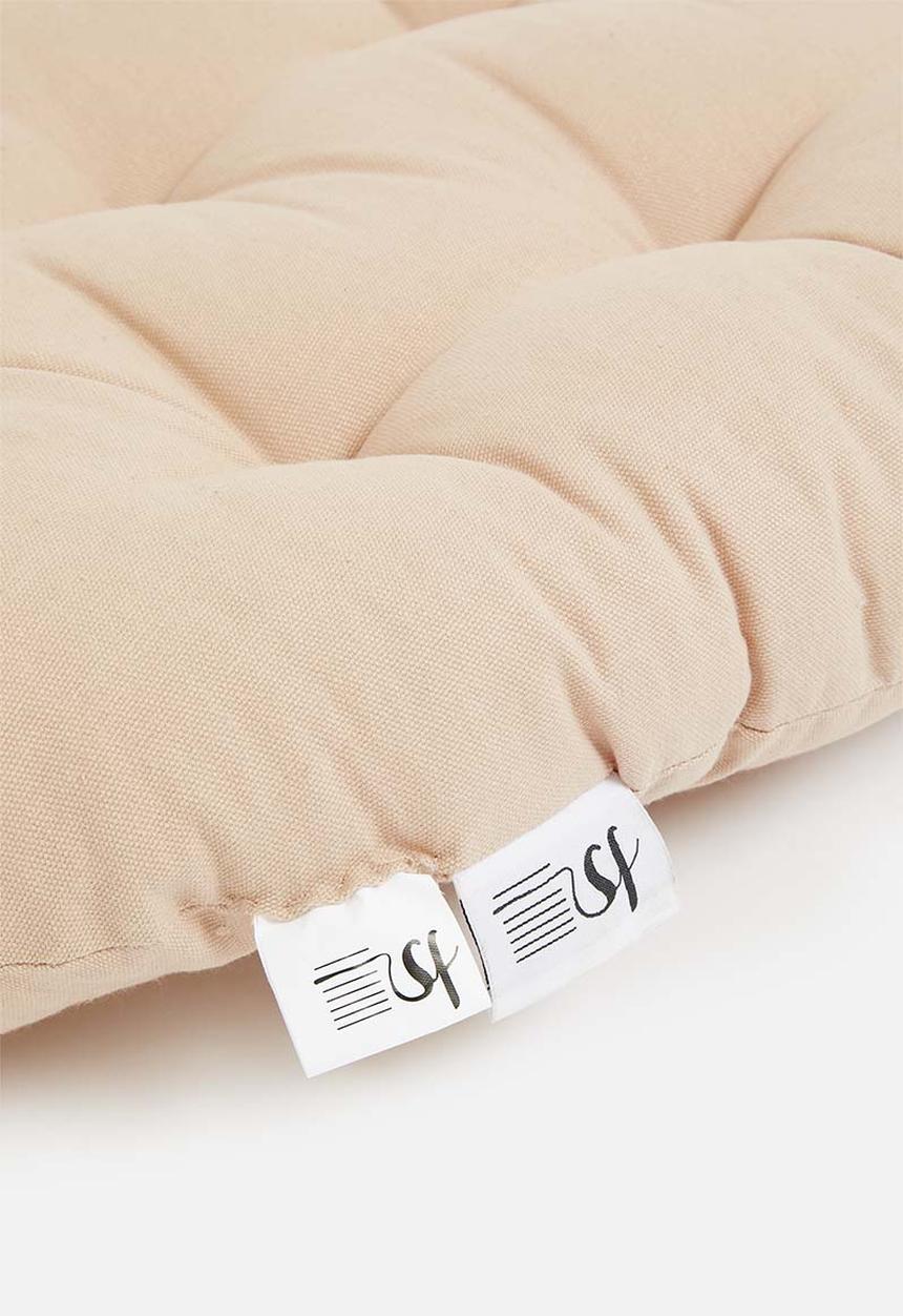 Sixth Floor - Fondu round floor cushion - natural