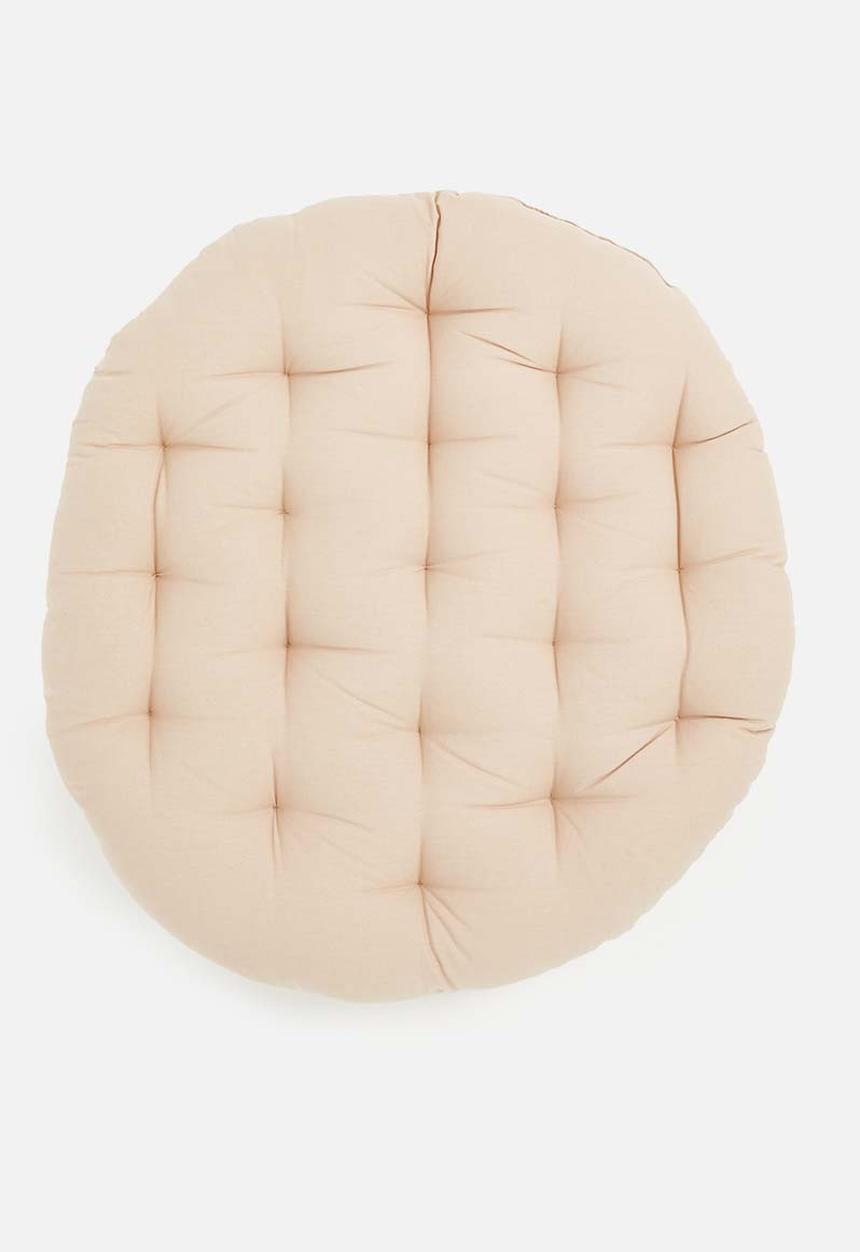 Sixth Floor - Fondu round floor cushion - natural