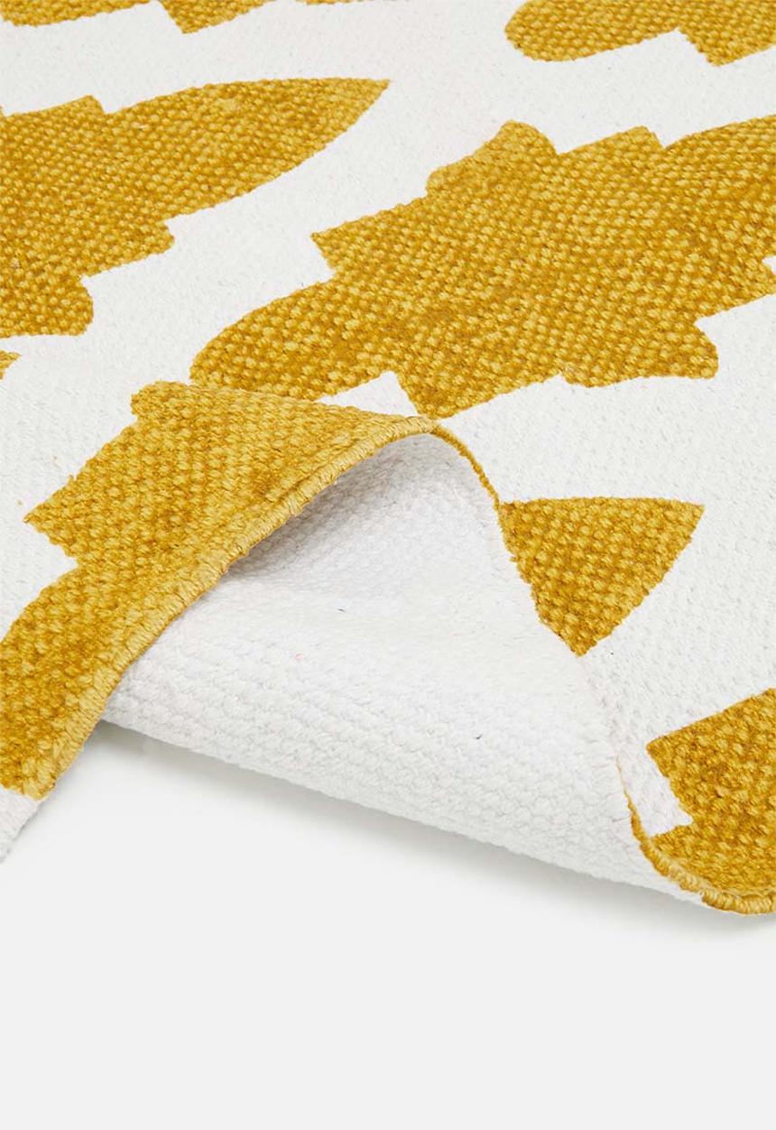 Sixth Floor - Mosaic printed rug - misted yellow