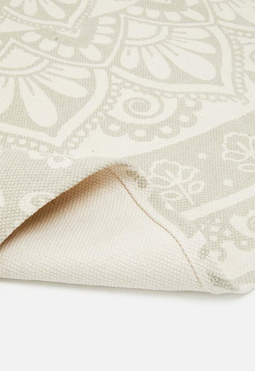 Sixth Floor - Kaleidscope printed rug - grey