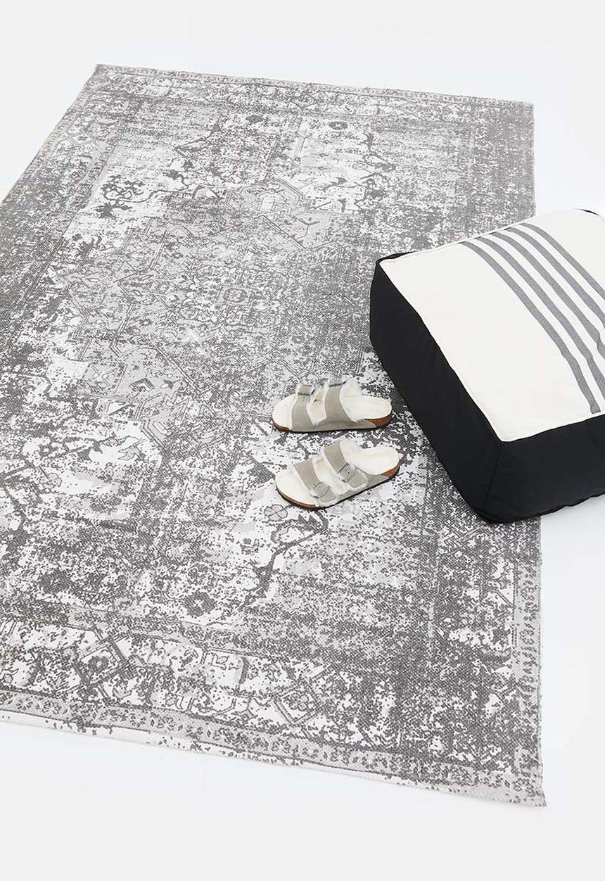 Sixth Floor - Sophia printed rug - antarctica grey