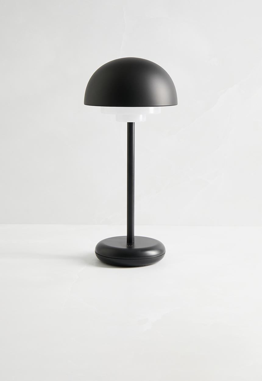 Sixth Floor - Lennox rechargeable lamp - black