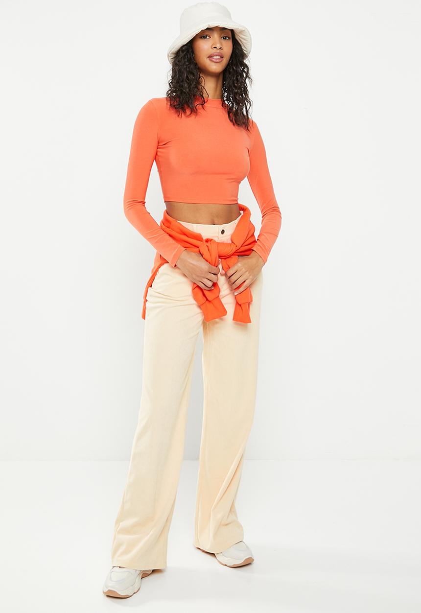 Daisy Street - Cord wide leg trousers - cream