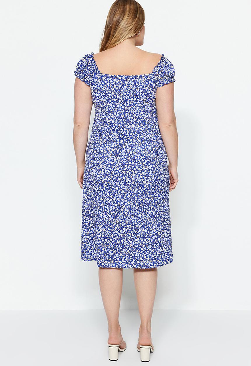 Trendyol - Plus cutesy dress - blue