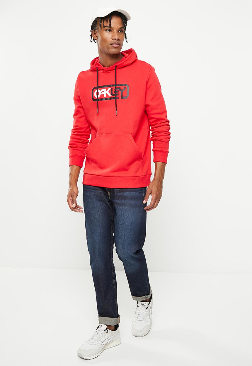 Oakley - Locked in b1b po hoodie - red line