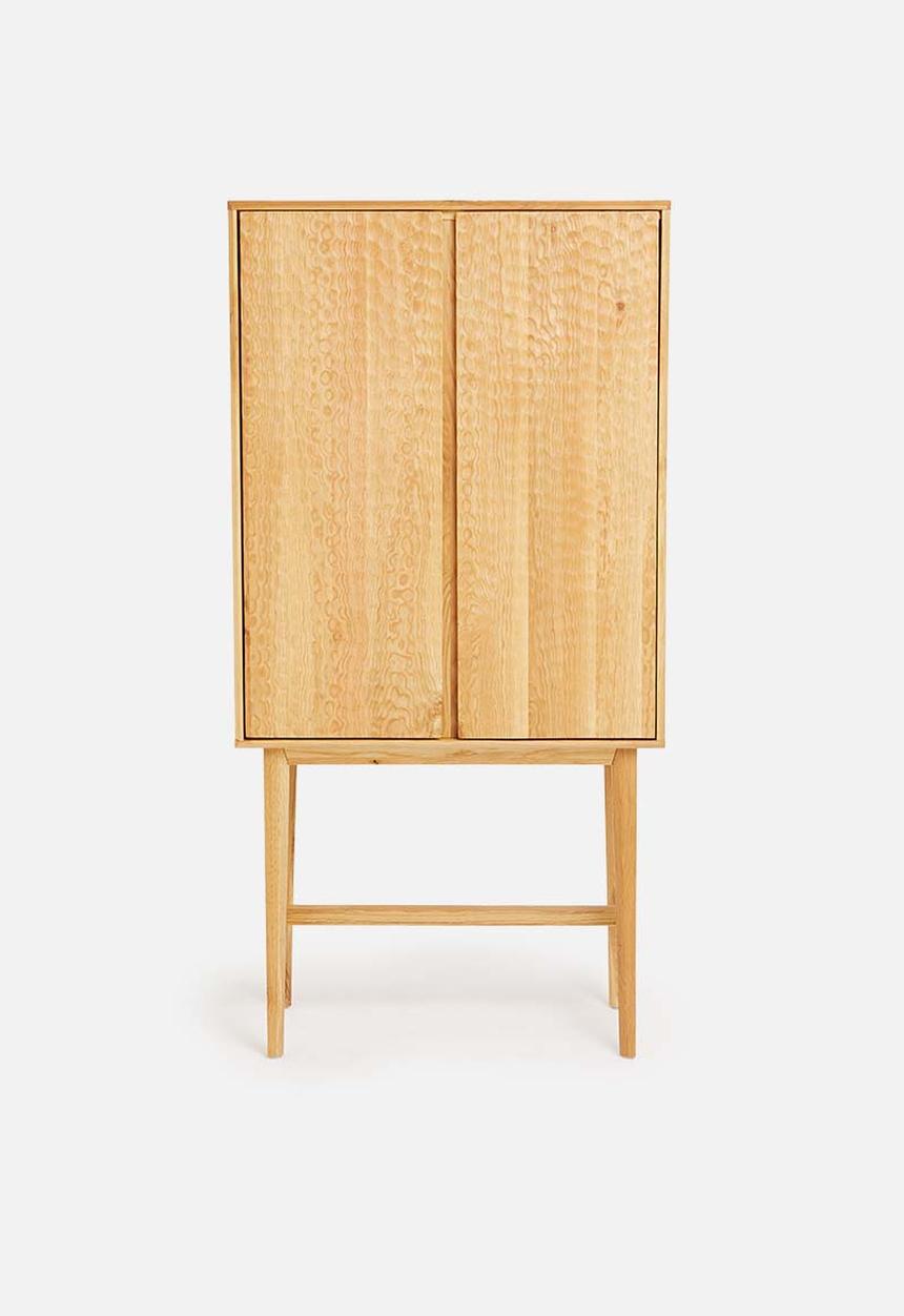 SF Collection - Abbon tall storage cabinet - textured oak