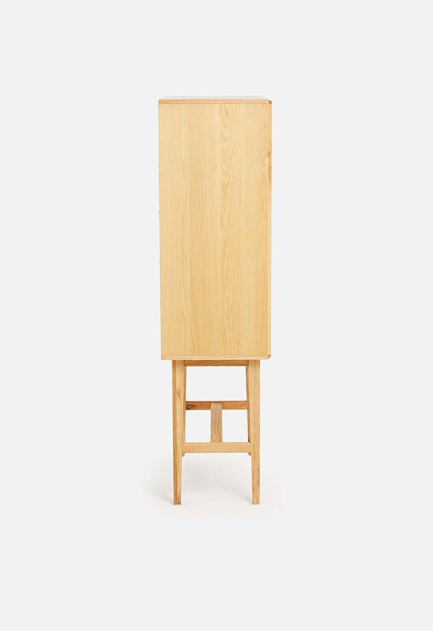 SF Collection - Abbon tall storage cabinet - textured oak