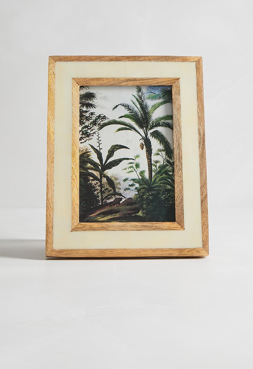 SF Collection - Resin & wood photo frame - neutral 
