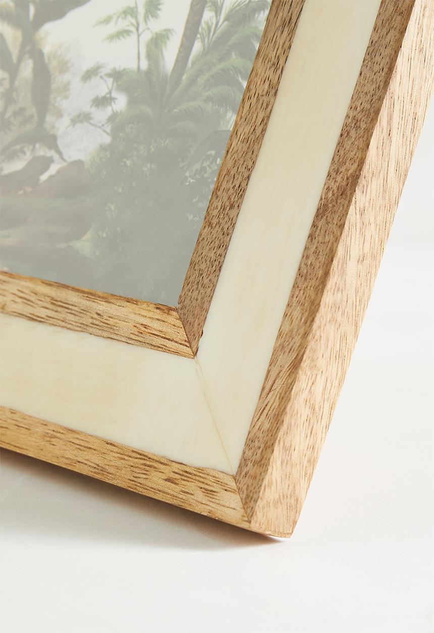 SF Collection - Resin & wood photo frame - neutral 