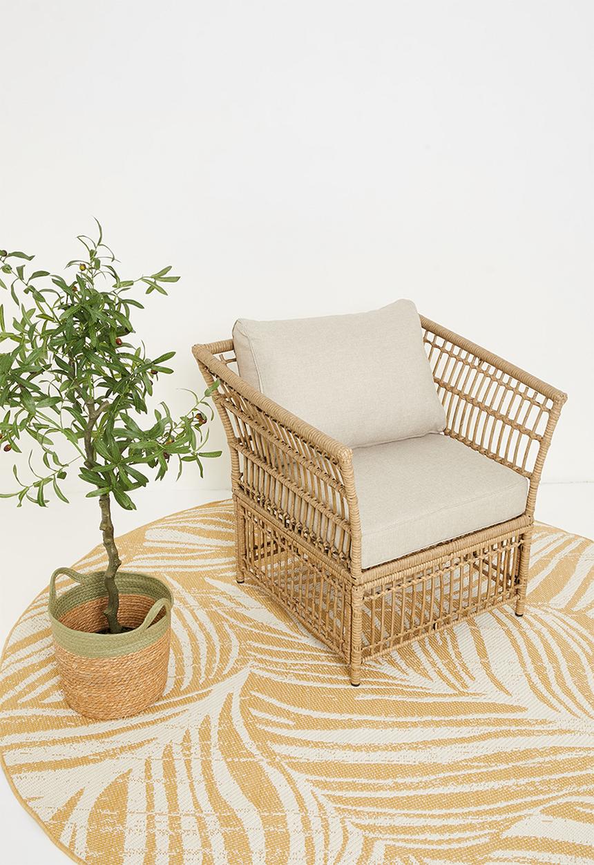 Sixth Floor - Lillysand outdoor lounge chair - natural
