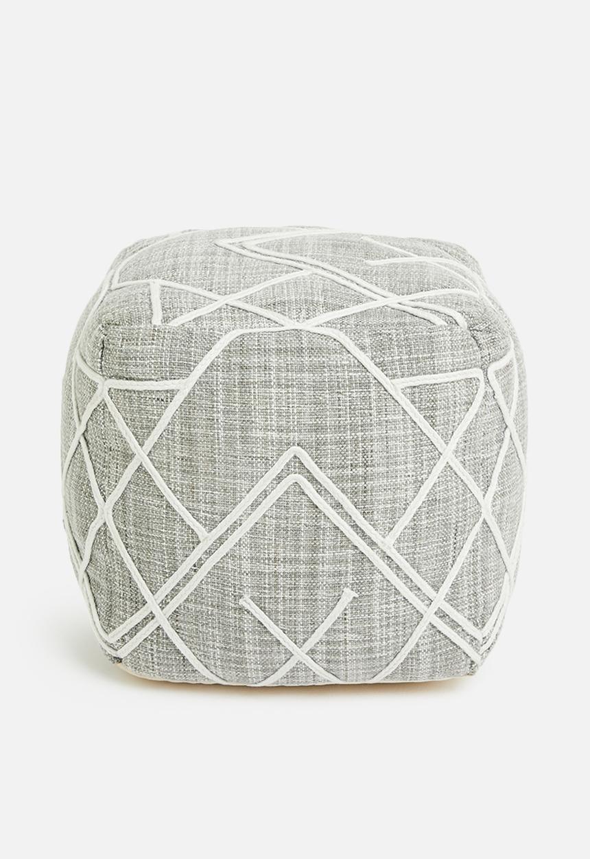 Sixth Floor - Sia ottoman - grey