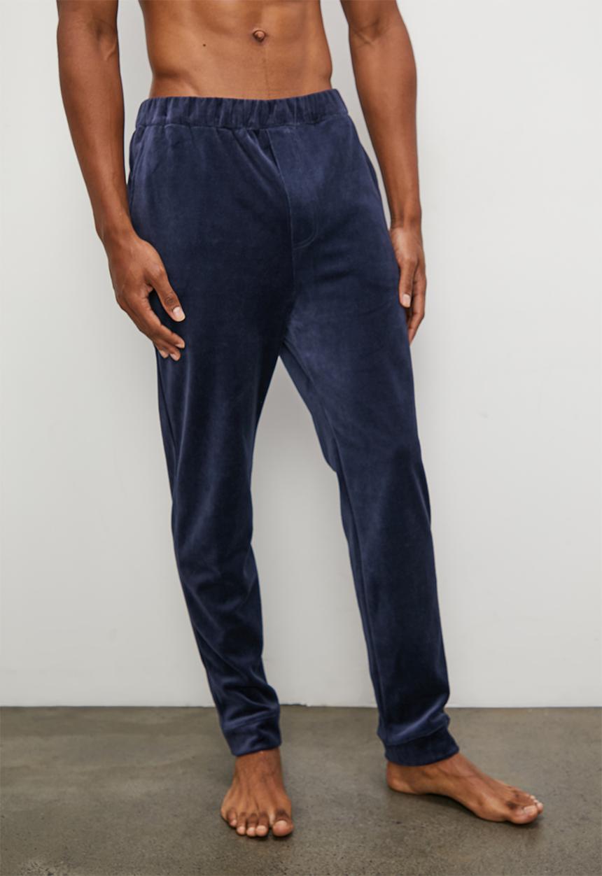 STYLE REPUBLIC - Velour lounge pant - blue