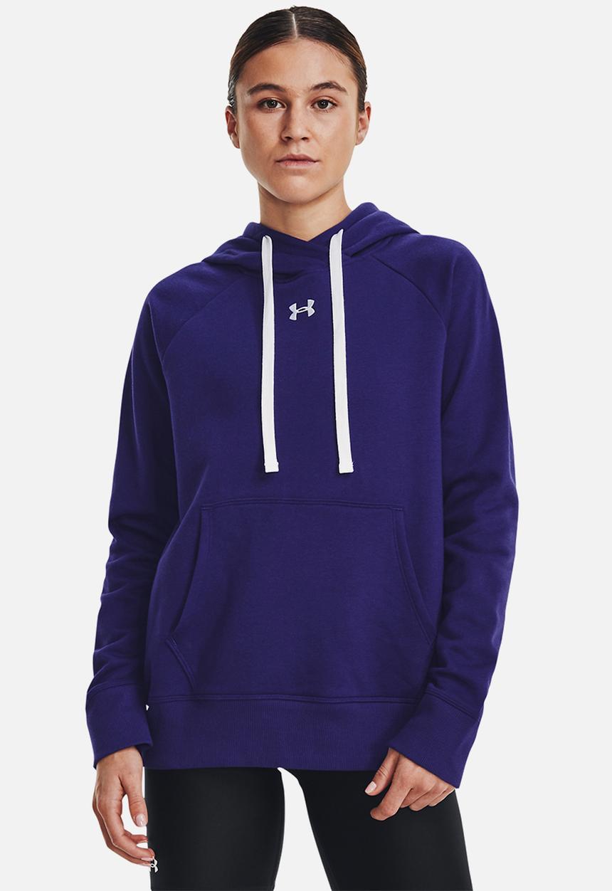 Under Armour - Rival fleece hb hoodie - sonar blue/white
