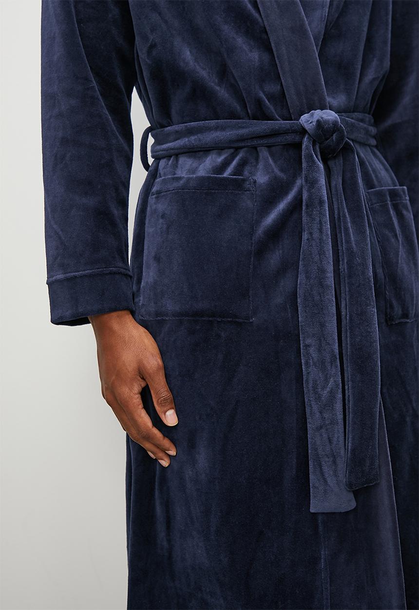 STYLE REPUBLIC - Velour robe - blue